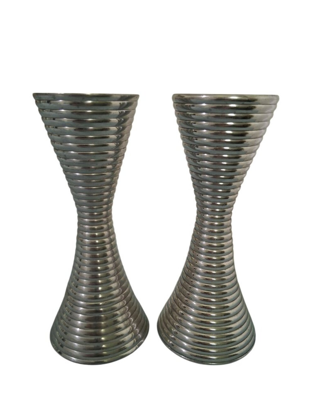 PartyLite Orbit Candle Stick Holder Solid Aluminum Tarnish Free Retired